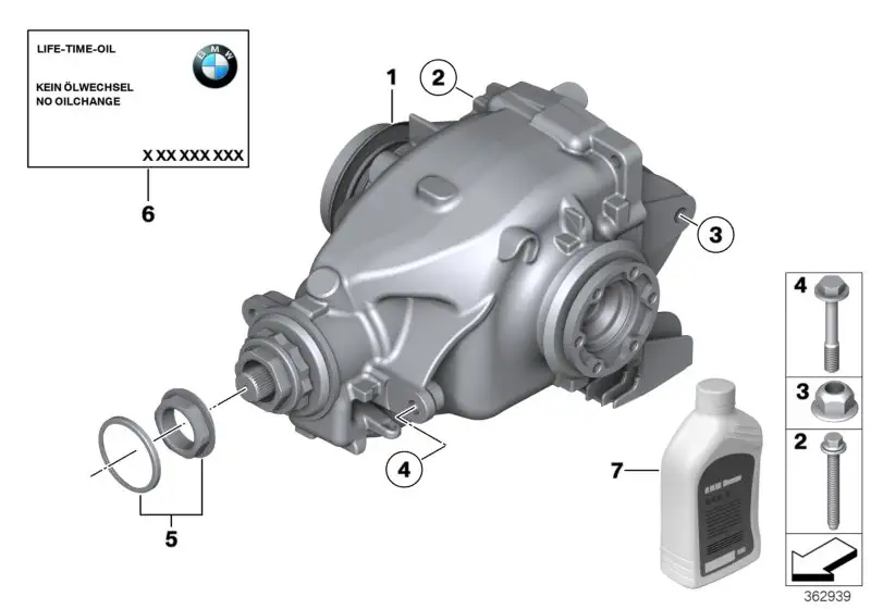 BMW Hinterachsgetriebe E89 33107572527 - Z4 E89