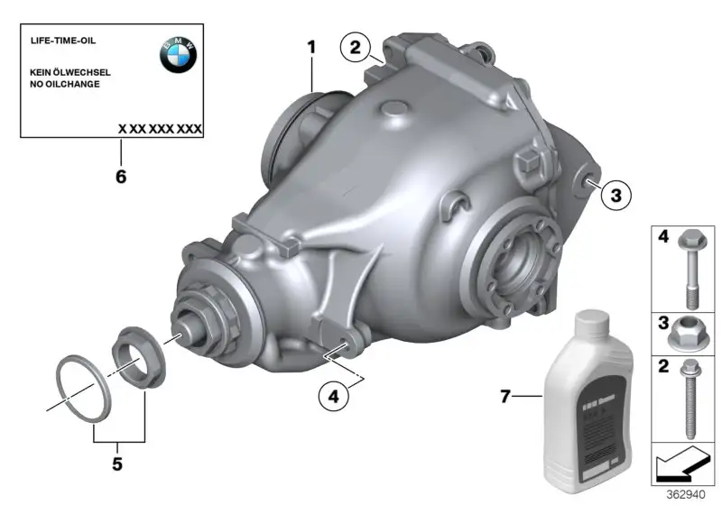 BMW Hinterachsgetriebe E89 33107571597