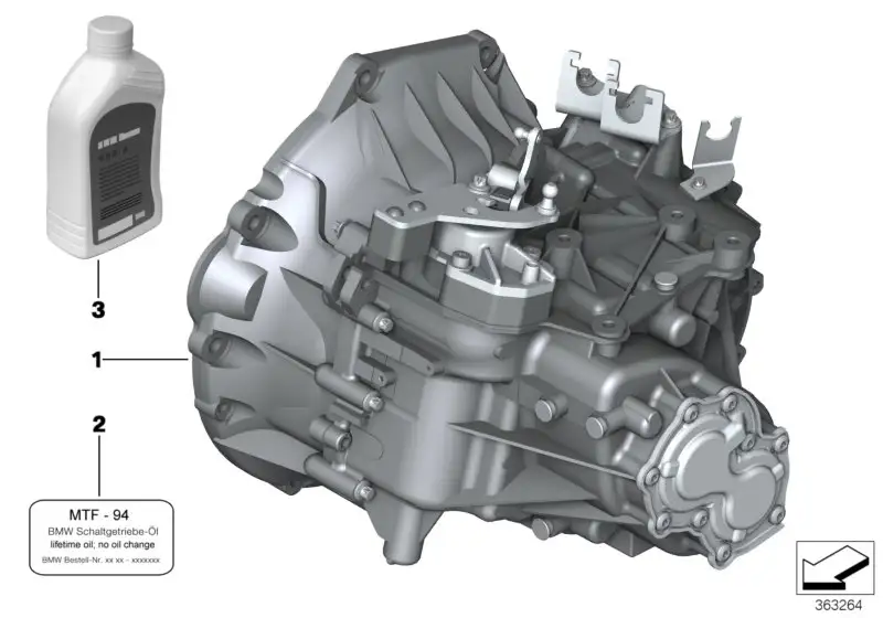 BMW REMAN 6 Gang Getriebe 23008614258 - Bildposition 01