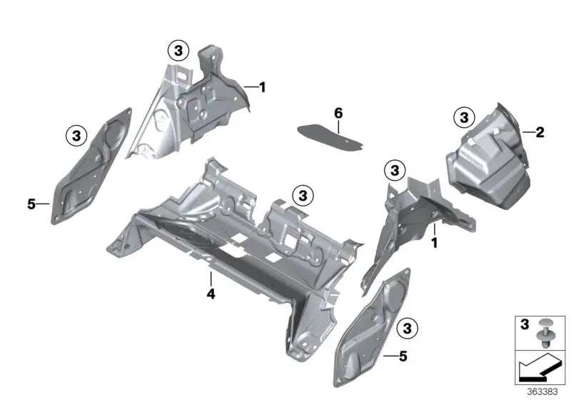BMW Schallisolierung Tür hinten links F25 F26 51487351207