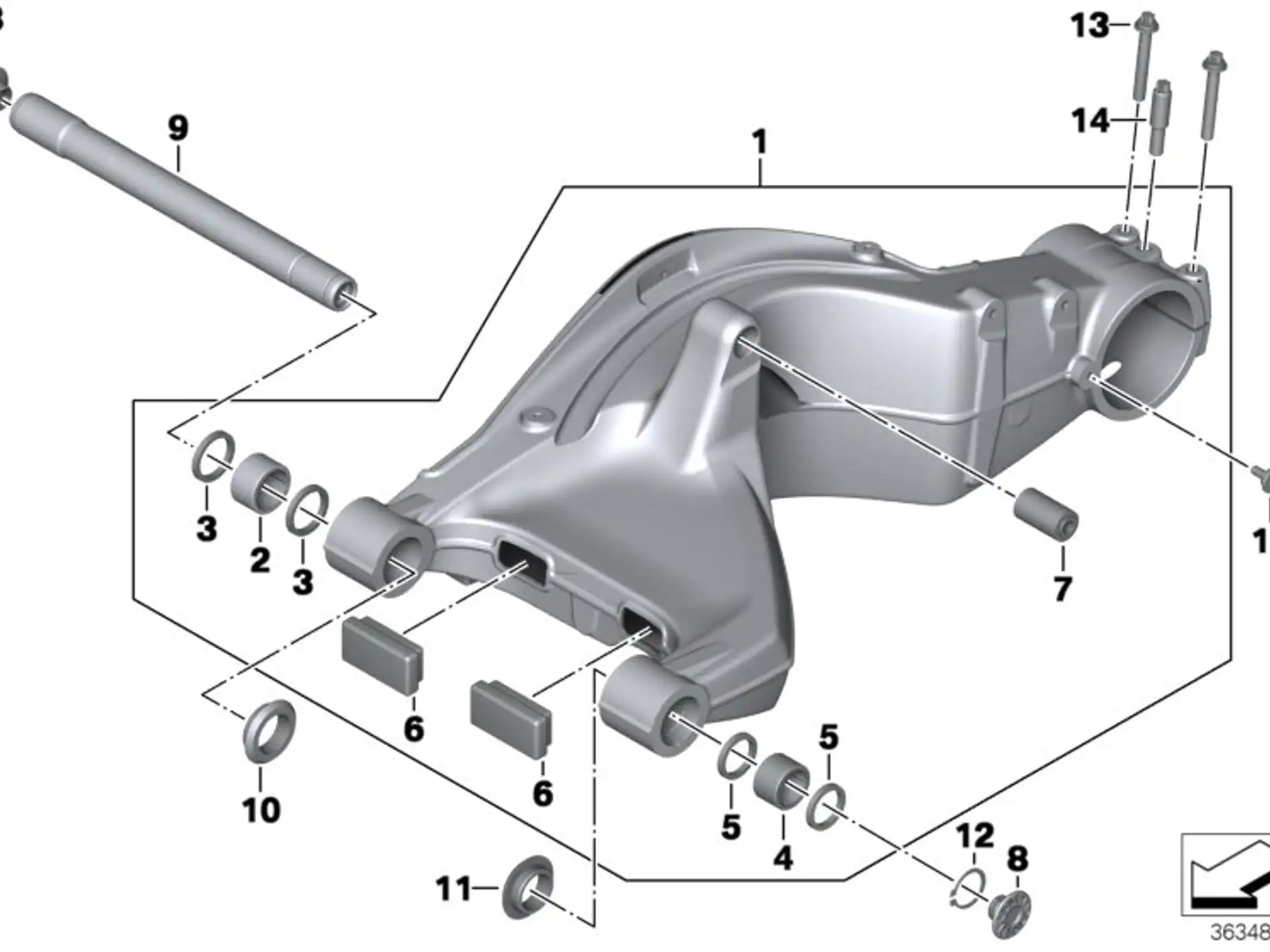BMW Gummilager K41 K71 K73 33172312147