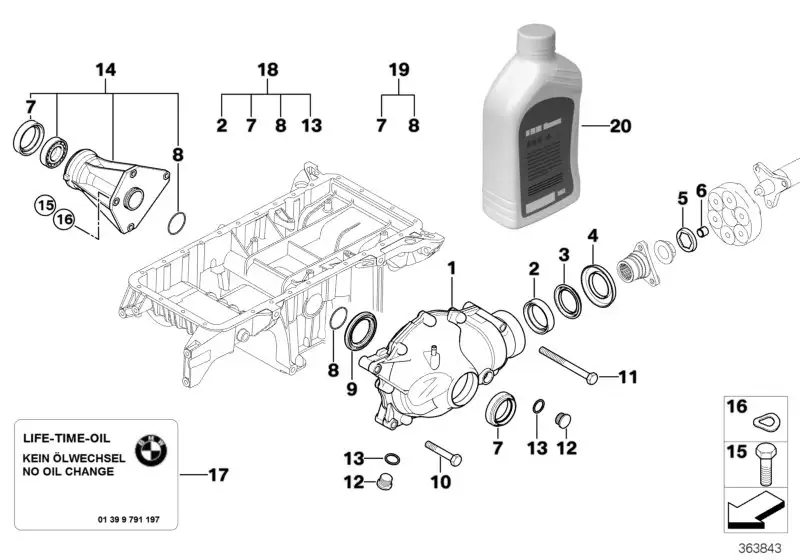 BMW Lagerbock E53 31507503115