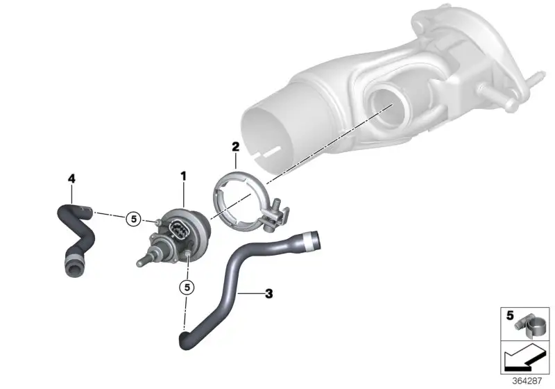 BMW Schlauch SCR Dosiermodul Vorlauf F15 17128516700