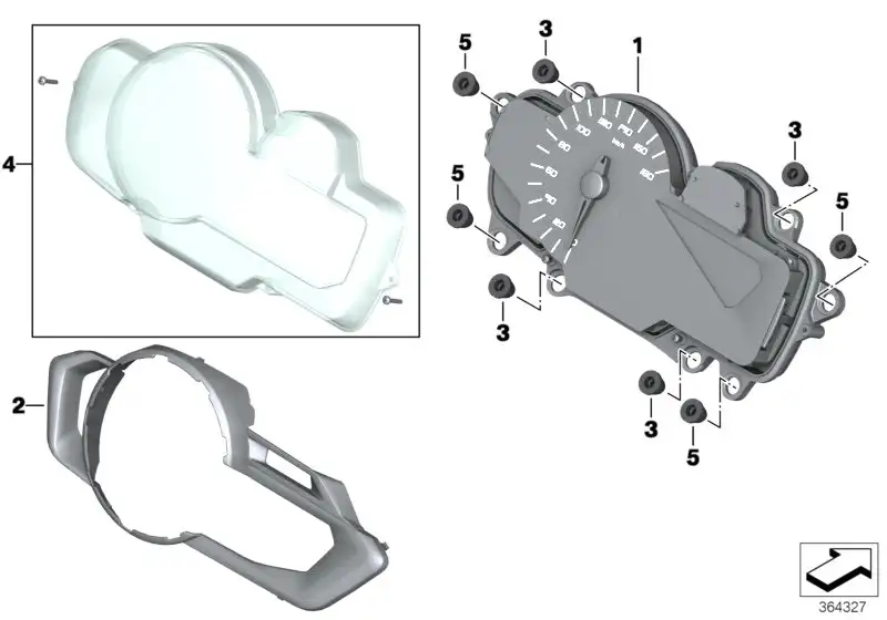 BMW Instrumentenkombination K19 62118554946