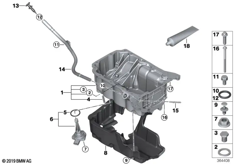 BMW Führungsrohr F39 F20 F44 F45 F46 F48 G01 G02 G05 G20 G21 G30