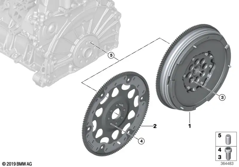 BMW Zweimassenschwungrad F45 F46 F48 F54 F55 F56 F57 F60 21208600
