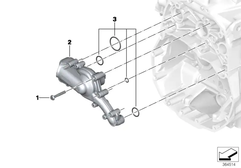 BMW Kühlmittelpumpe K50 K51 K52 K53 K54 11518529879 - Bildpositio