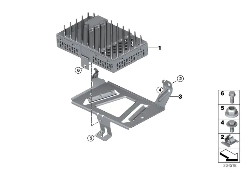 BMW Halter F56 F56E 65159264550