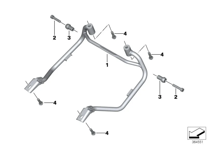 BMW Haltepilz K53 K54 K83 K84 46548534265