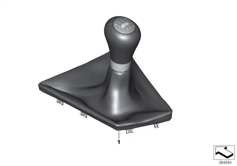 BMW Schaltknopf Leder beleuchtet F80 F82 F83 25112284705 - 3er F8