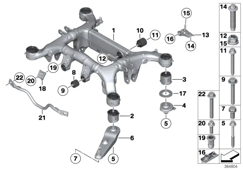 BMW Dämpfungsscheibe F01 F02 F06 F07 F10 F11 F12 F13 33316797513