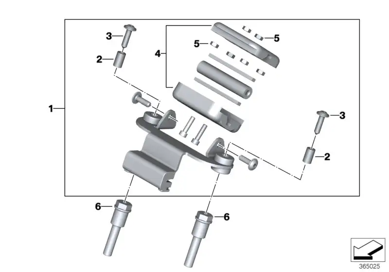 BMW Halterung Klemmung Navigator K21 K22 K23 K33 77528552094