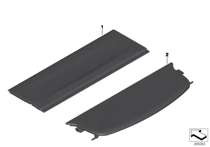 BMW Sichtschutz Gepäckraum F26 51477364342 - Bildposition 01