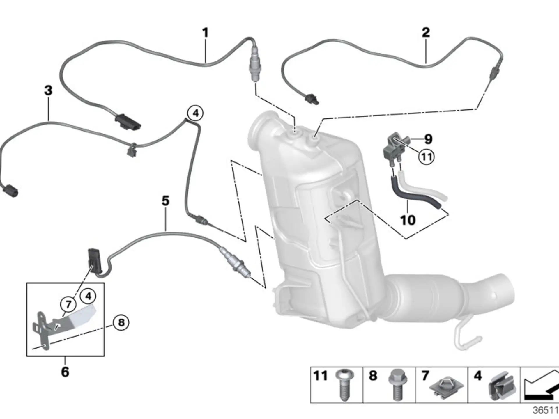 BMW Lambdasonde F10 F11 F20 F21 F22 F23 F25 F26 F30 F31 F32 F33 F34 F36 13628589104