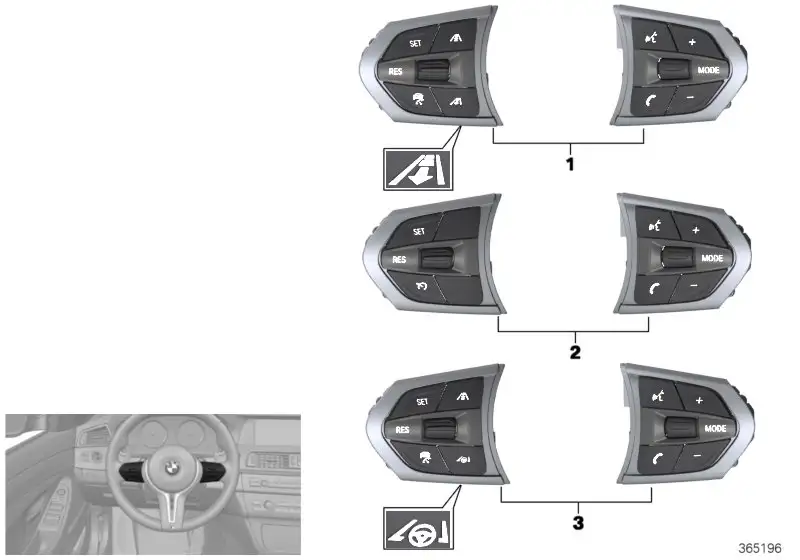BMW Schalter Multifunktionslenkrad M-Sport 61317847653