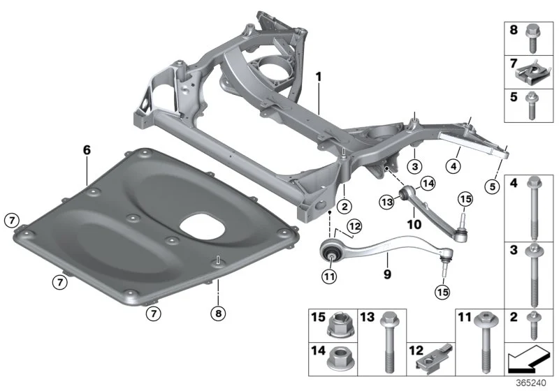 BMW Querlenker rechts F80 F82 F83 F87 F87N 31122284530