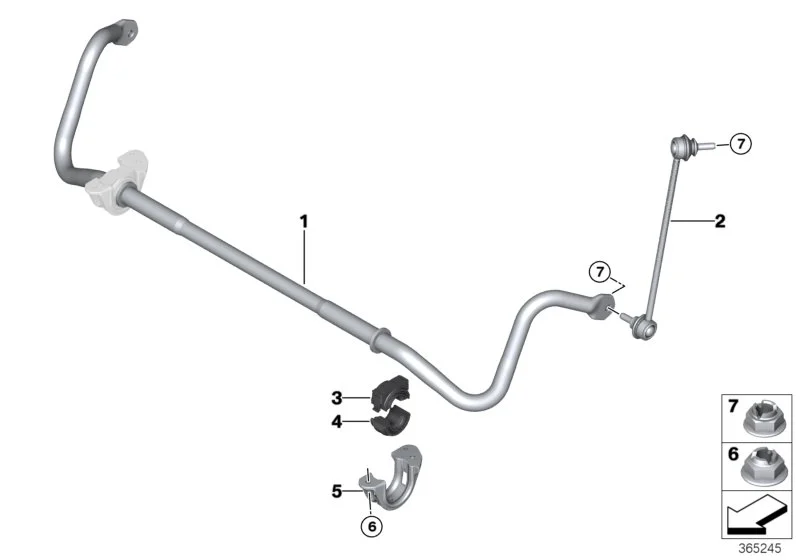 BMW Pendelstütze vorn links F80 F82 F83 F87 F87N 31302284643
