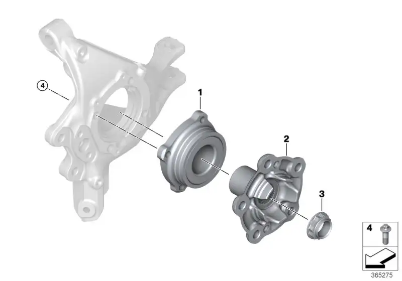 BMW Schrägkugellagereinheit E60 E61 E63 E64 F80 F82 F83 F87 F87N