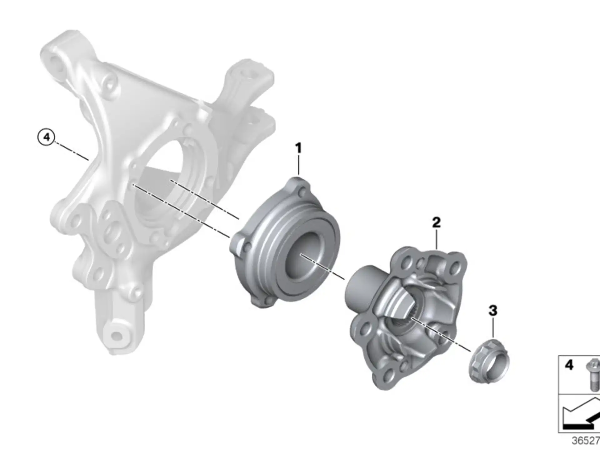 BMW Mitnehmerflanschnabe F80 F82 F83 F87 F87N 33402283220