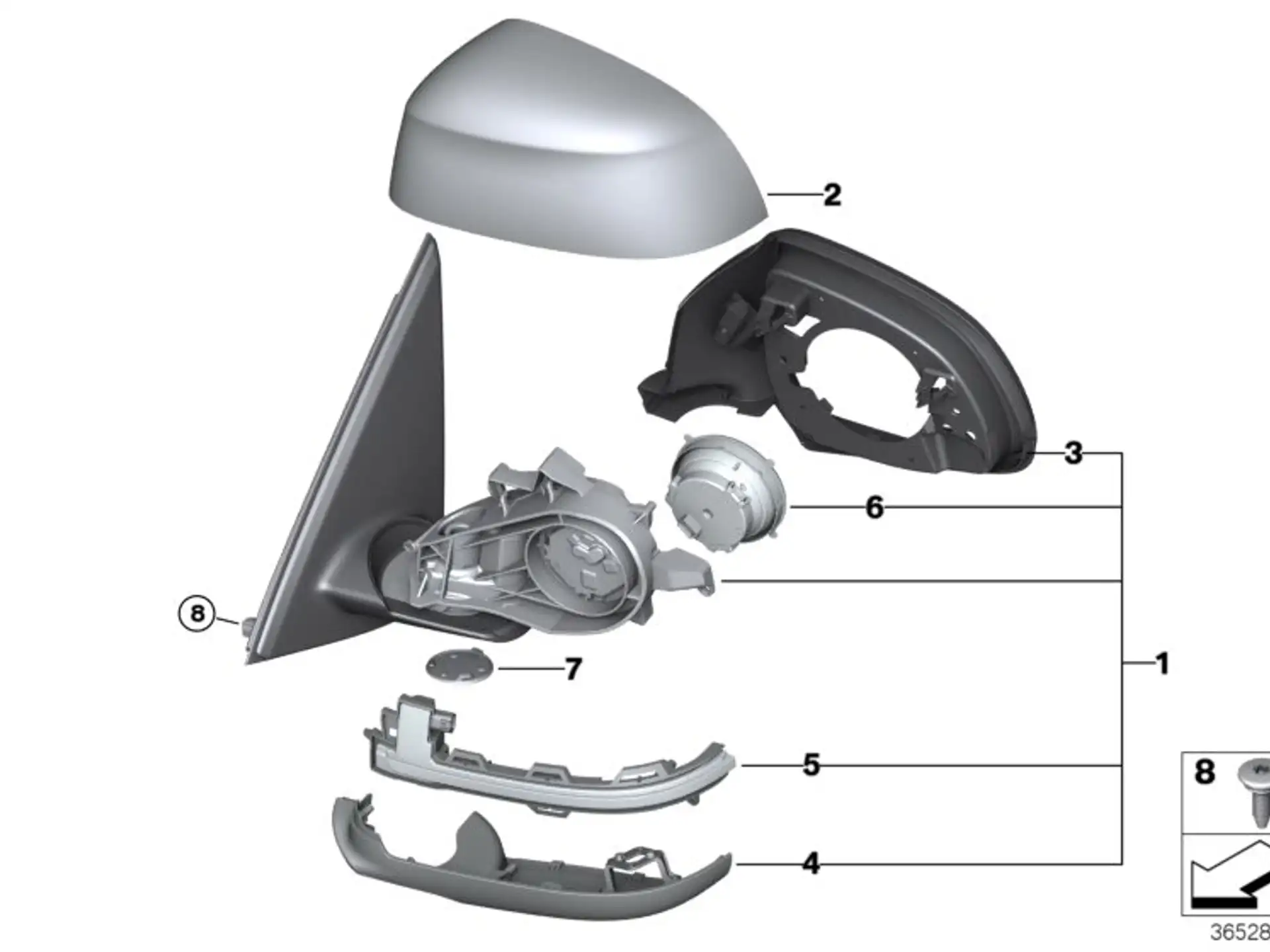BMW Gehäuseunterteil links F15 F16 F25 F26 51167291199
