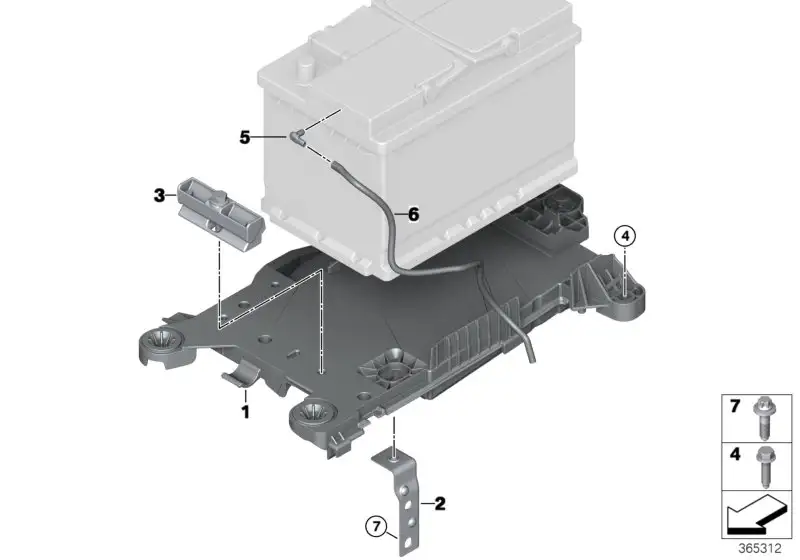 BMW Batterieklemmschiene F39 F20 F44 F45 F46 F48 G11 G12 G30 G31