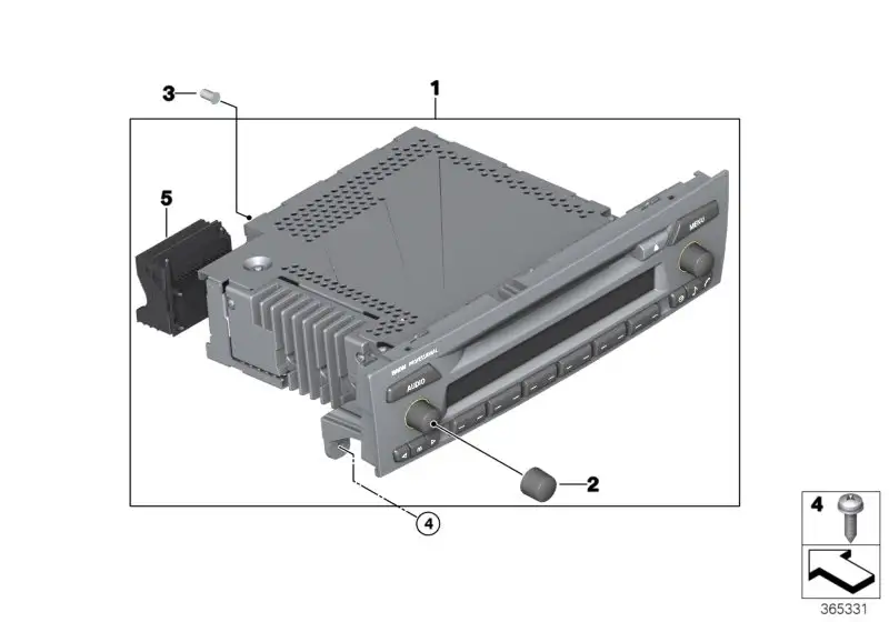 BMW Drehknopf E81 E82 E87 E88 E90 E91 E92 E93 65129284679 - Bildp