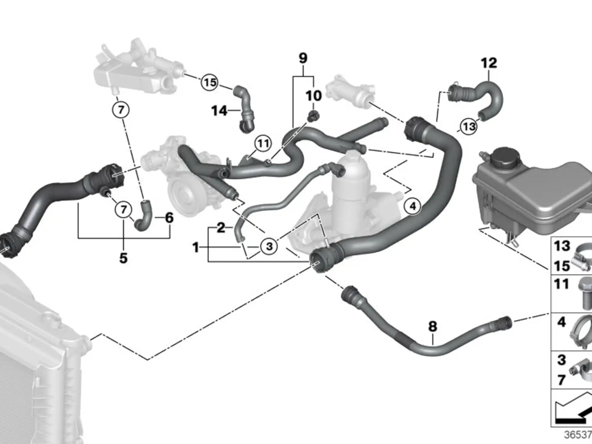 BMW Kühlmittelschlauch E60 E61 17127787455