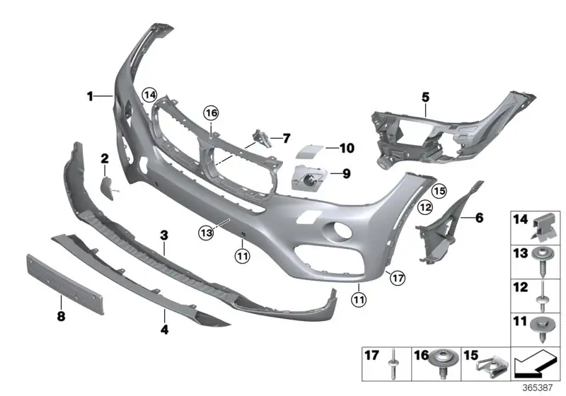 BMW Halter Kamerasystem F16 51117352236