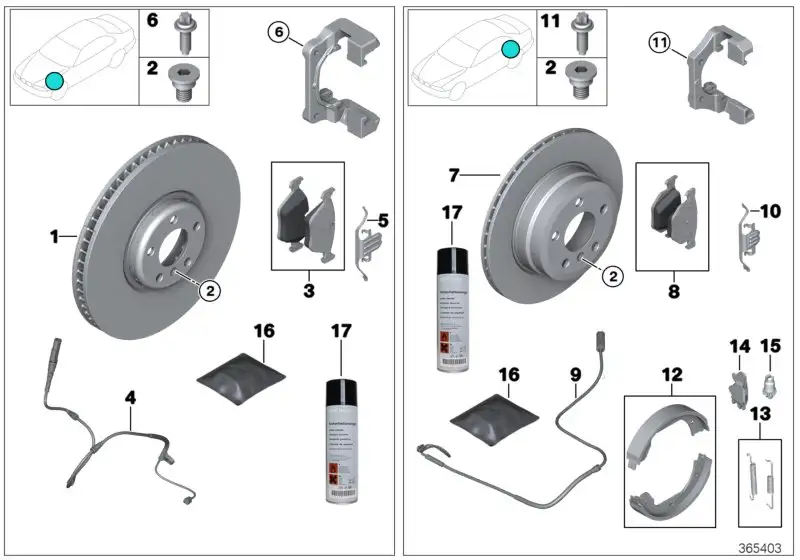 BMW Bremsbelagfühler E85 E86 34357836969 - Bildposition 09