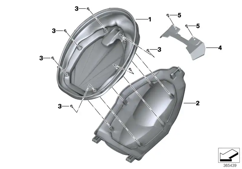 BMW Gepäckfachklappe K18 46637724961
