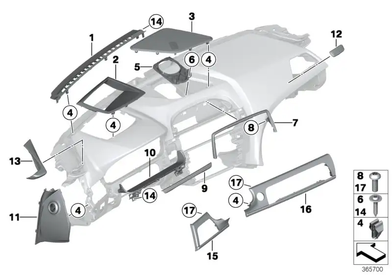 BMW Seitenblende links F06 F12 F13 51459197885 - Bildposition 11