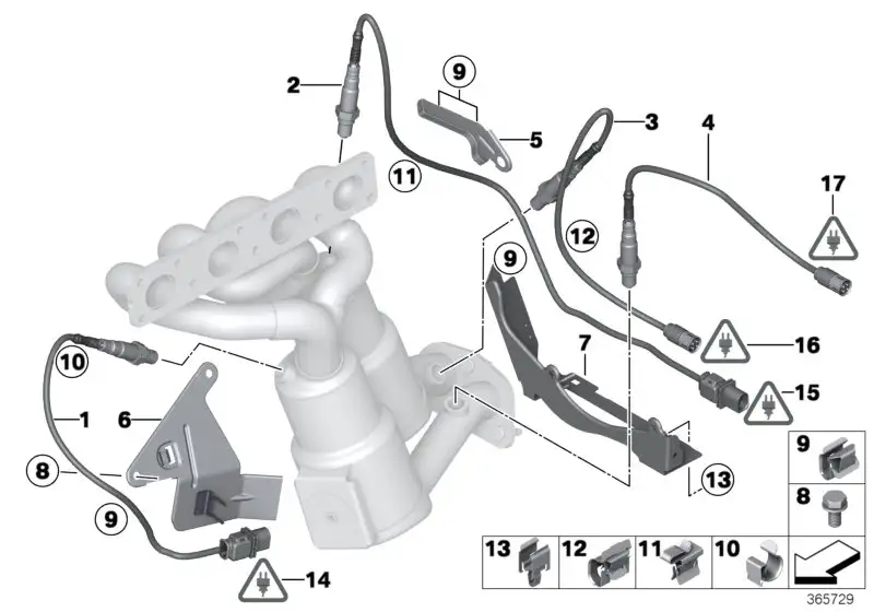 BMW Lambda-Monitorsonde E81 E82 E84 E87 E88 E90 E91 E92 E93 11787