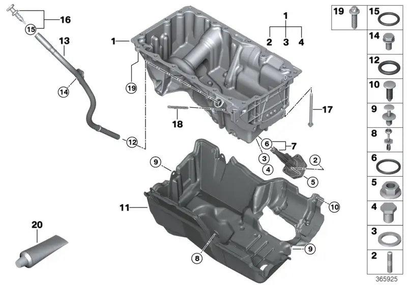 BMW Abdeckung Akustik G11 G12 G30 G31 G32 11148571544
