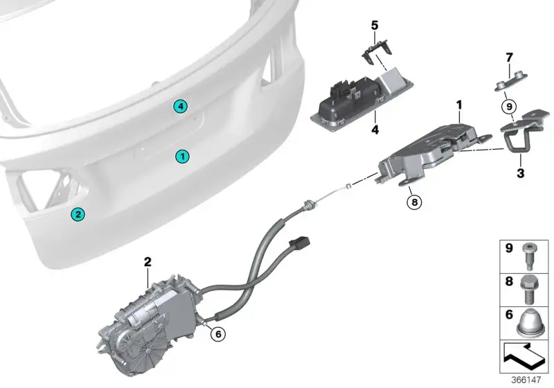 BMW Gewindeplatte E46 F11 F45 F46 F48 51248254777
