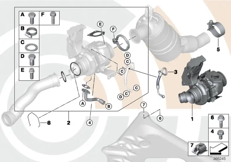 BMW Federklammer E60 E61 E70 E71 E81 E82 E83 E84 E87 E88 E90 E91