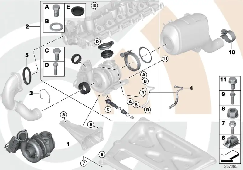 BMW Abstützung E39 E46 E60 E61 E83 11652248617 - 3er E46 Cabrio -