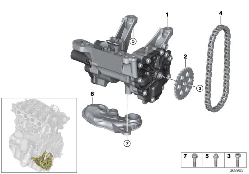 BMW Öl-Vakuumpumpe Einheit F20 F21 F22 F23 F30 F31 F32 F33 F34 F3
