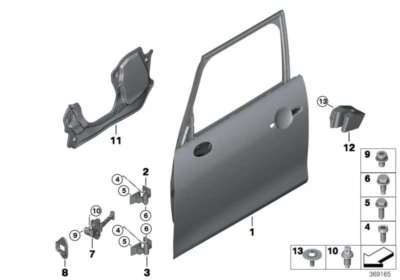 BMW Dichtung Türbremse vorne rechts F55 F57 51217494250
