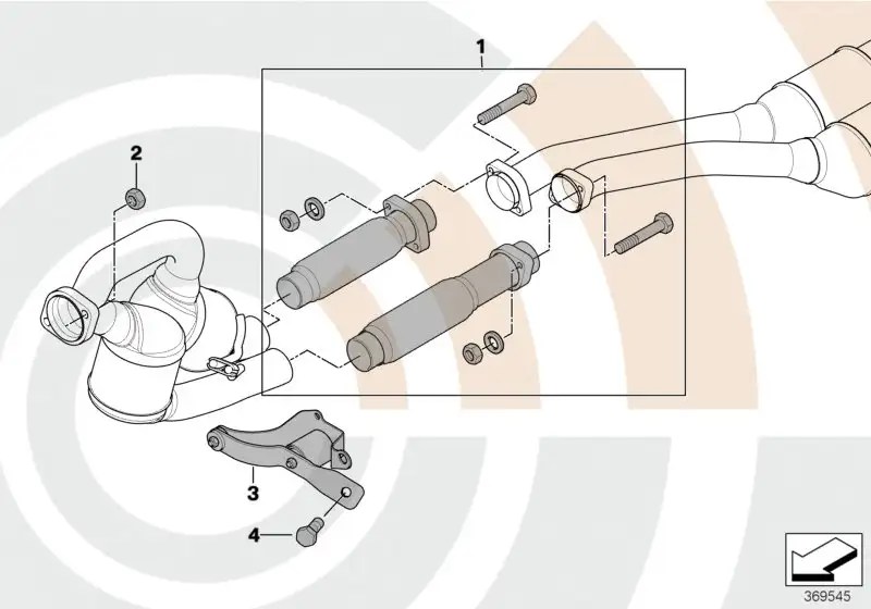 BMW Reparatursatz Flexelement E39 18312358543