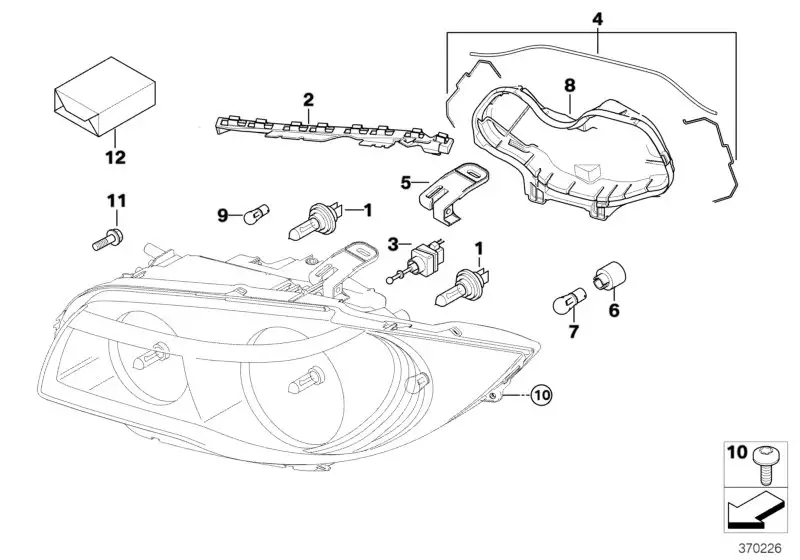 BMW Haltebügel E81 E82 E84 E87 E88 E90 E91 63126924671 - 1er, 3er
