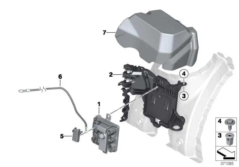 BMW Deckel F20 F21 F30 F31 F32 F33 F34 F36 12528620771 - Bildposi
