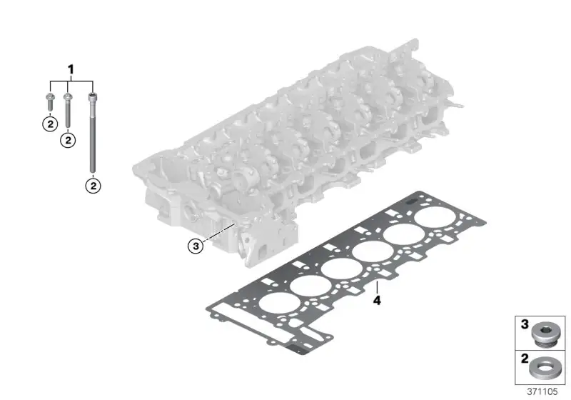 BMW Zylinderkopfdichtung asbestfrei F80 F82 F83 F87N 11127849621