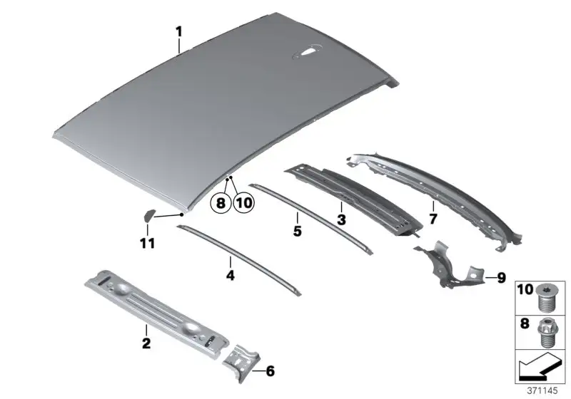 BMW Windlauf oben 41327342101 - Bildposition 02