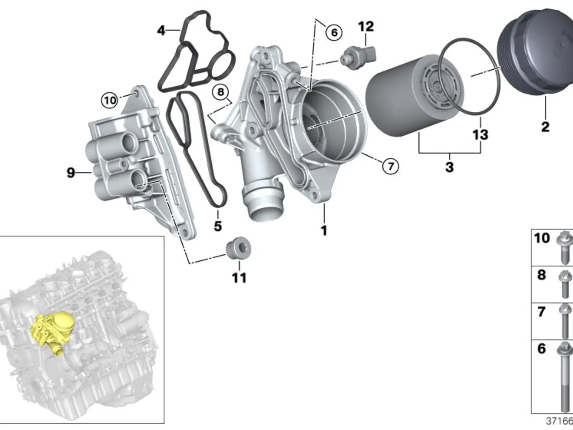 BMW Verschlussschraube mit Dichtring F80 F82 11117849396