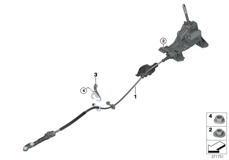 BMW Schaltung Steptronic F39 F45 F46 F48 25168483098 - 2er F45 Ac