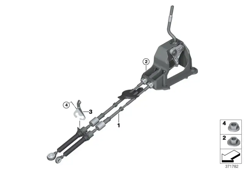 BMW Schaltung komplett / 6-Gang F45 F46 25118687536