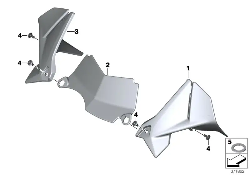 BMW Cockpitverkleidung Mitte K50 K51 46638527716
