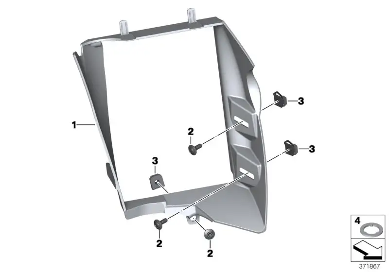 BMW Zuluftführung links K51 46638560317