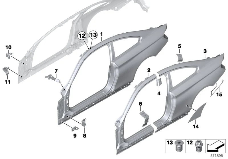 BMW Schutzfolie Radlauf links F82 F83 51148065959