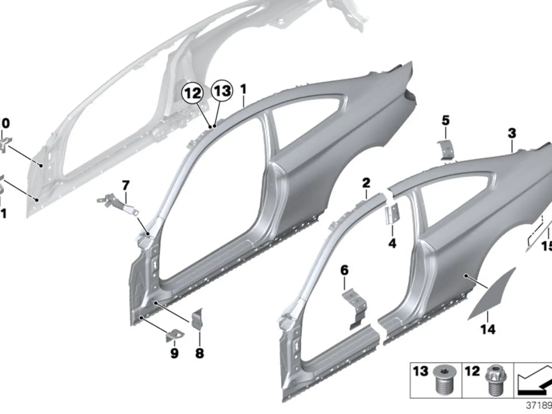 BMW Schutzfolie Radlauf rechts F82 F83 51148065960